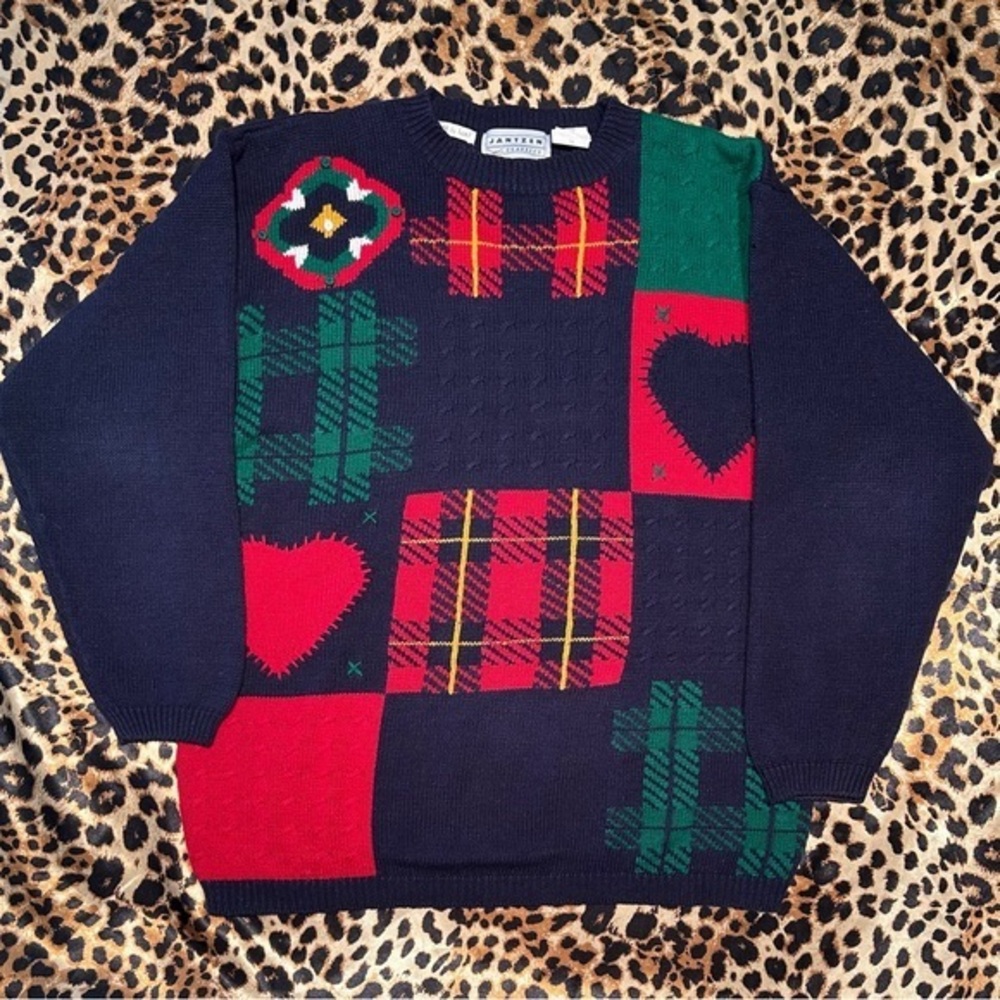 Vintage Jantzen Colorblock Knit Sweater